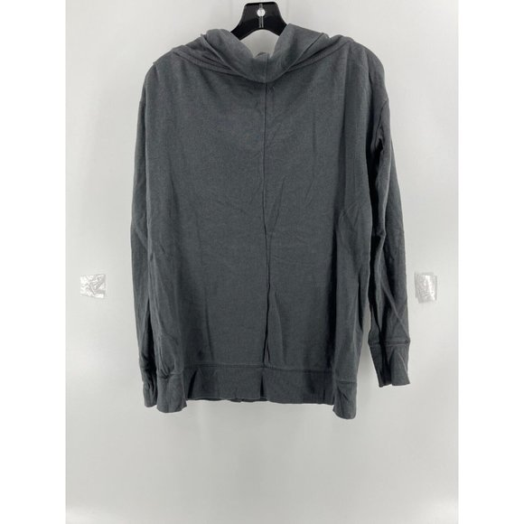 Aerie Women's Super Soft Cowl Neck Gray Long Sleeve Sweatshirt Sweat Shirt Small - Picture 3 of 10